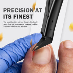 BEZOX soft-grip long-handle toenail clippers improve control for seniors.