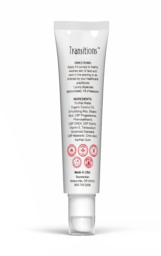 Bezwecken Transitions creme jar shown for evening facial and neck care