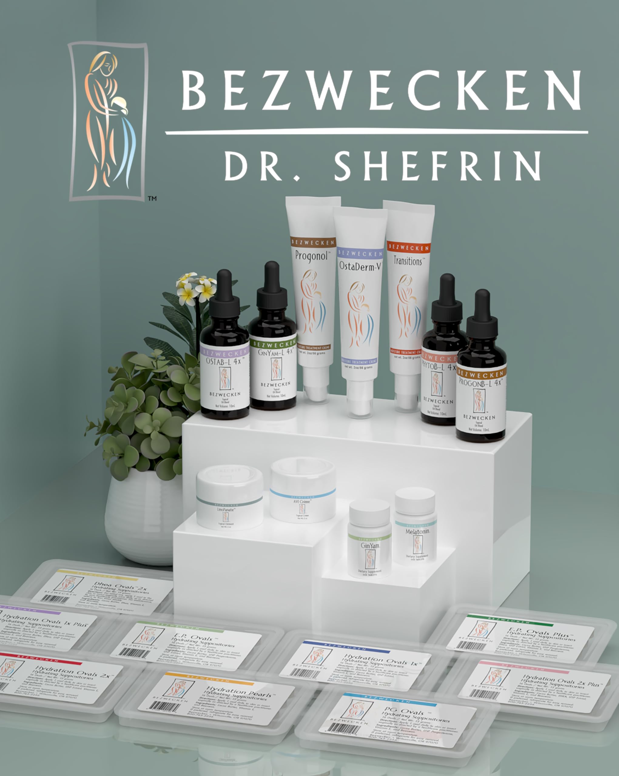 Bezwecken Transitions packaging image showcasing cruelty-free, mineral oil-free formulation ethos