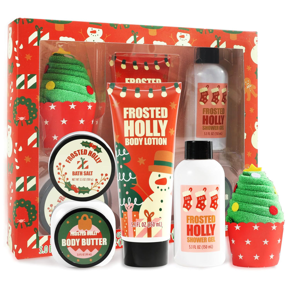 BFFLOVE Christmas bath gift set packaging for gifting and festive self-care.