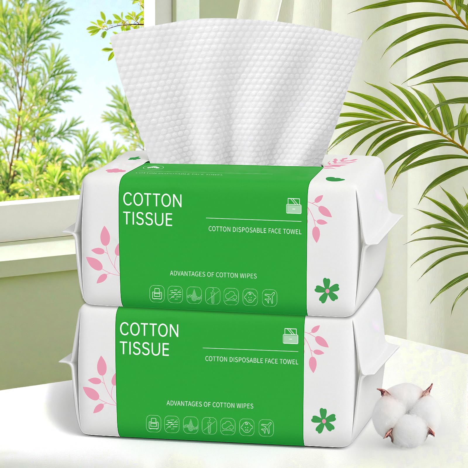 BFHKXW disposable-face-towels-100-pack deliver gentle cleansing with ultra-soft fibers.