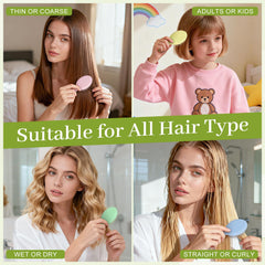 BFZMSLY air-cushion soft bristles provide gentle scalp massage during brushing