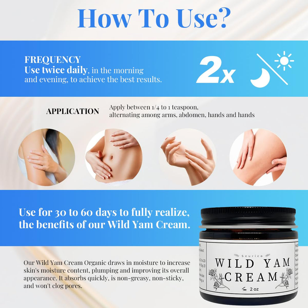BGYVNU Wild Yam Cream dermatologist-tested hypoallergenic label.