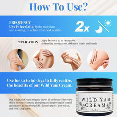 BGYVNU Wild Yam Cream dermatologist-tested hypoallergenic label.