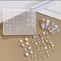 BHCCXZ 3D Nail Molds Star adds easy star accents for playful looks.