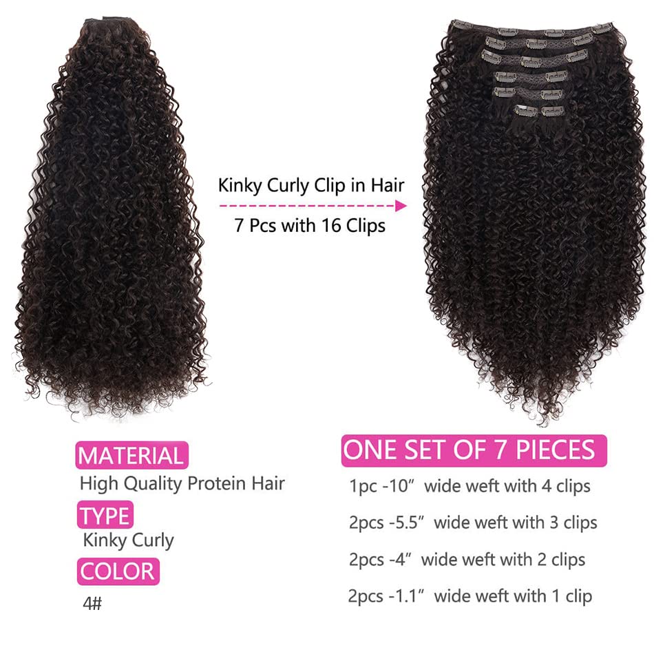 BHF kinky curly clip-in extension shows 140g set for full-head versatility.