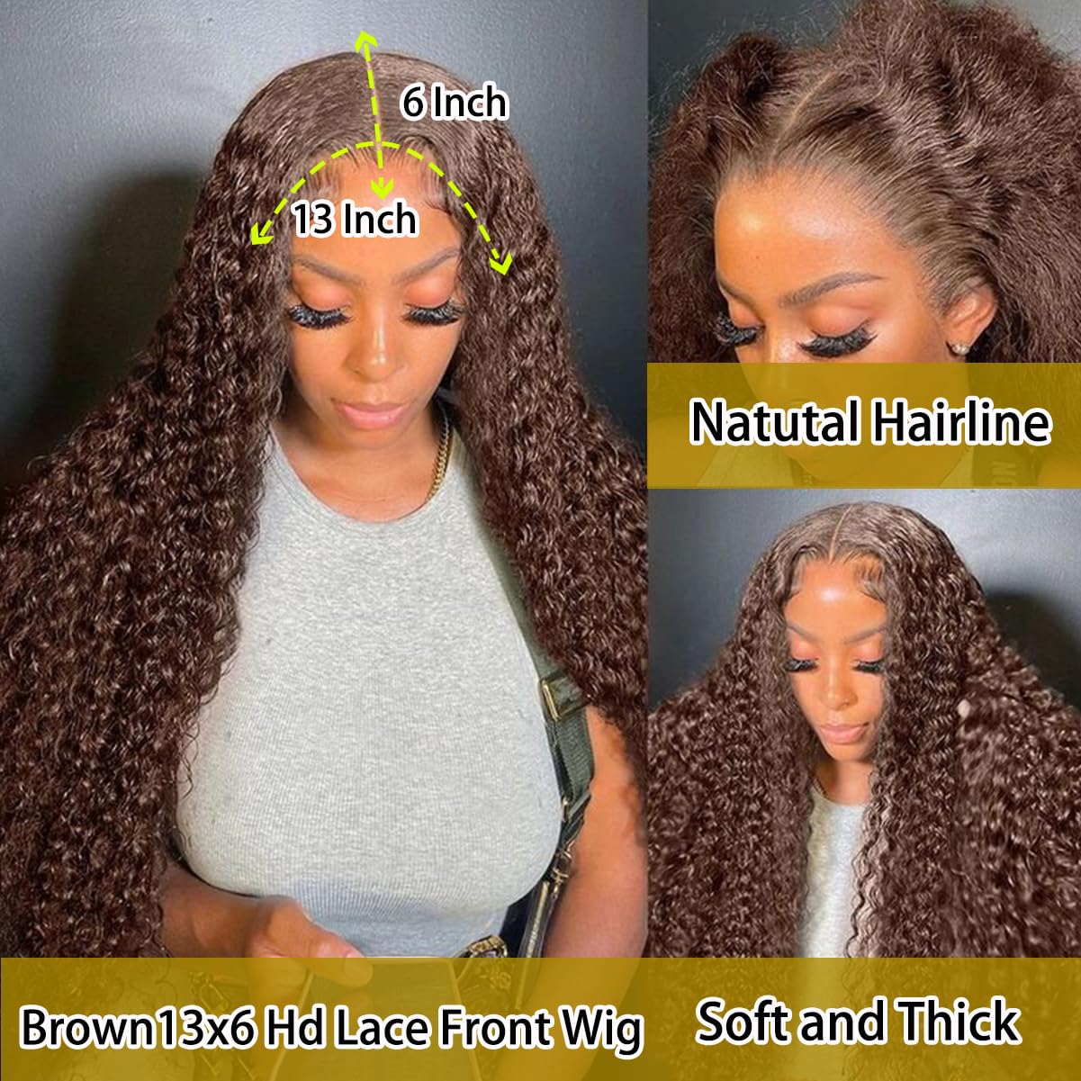 BIANFA 13x6 HD lace cap shows invisible knots and soft volume