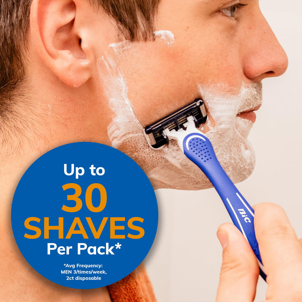 BIC EasyRinse travel-pack shown for convenient grooming on the go