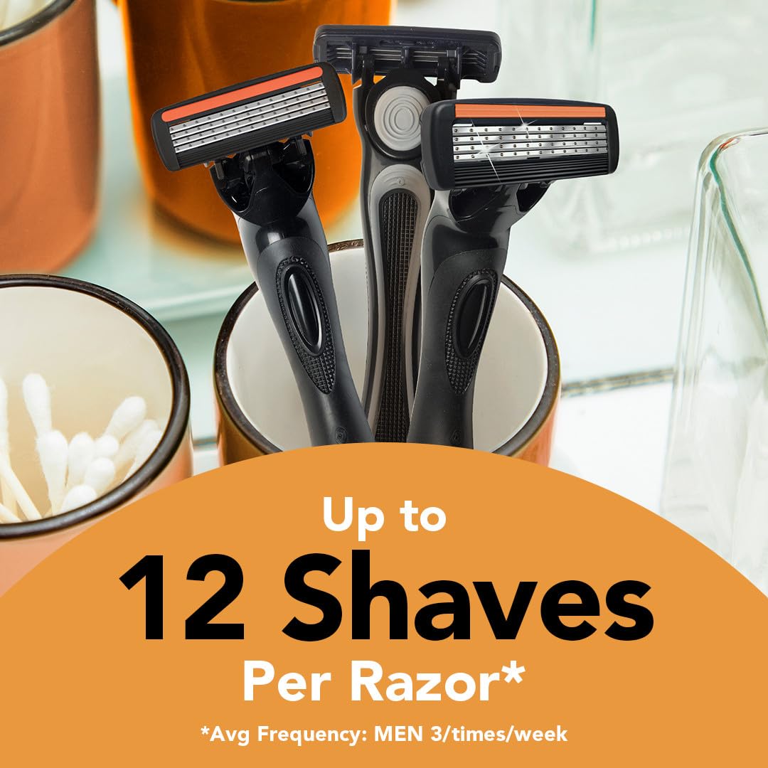 BIC Flex 4 razor blades with four ultra-thin blades for smooth shaves.