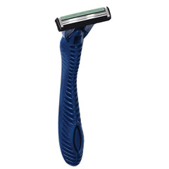 BIC Flex2 Hybrid aloe strip glide closeup emphasizes smooth lubrication during shave.