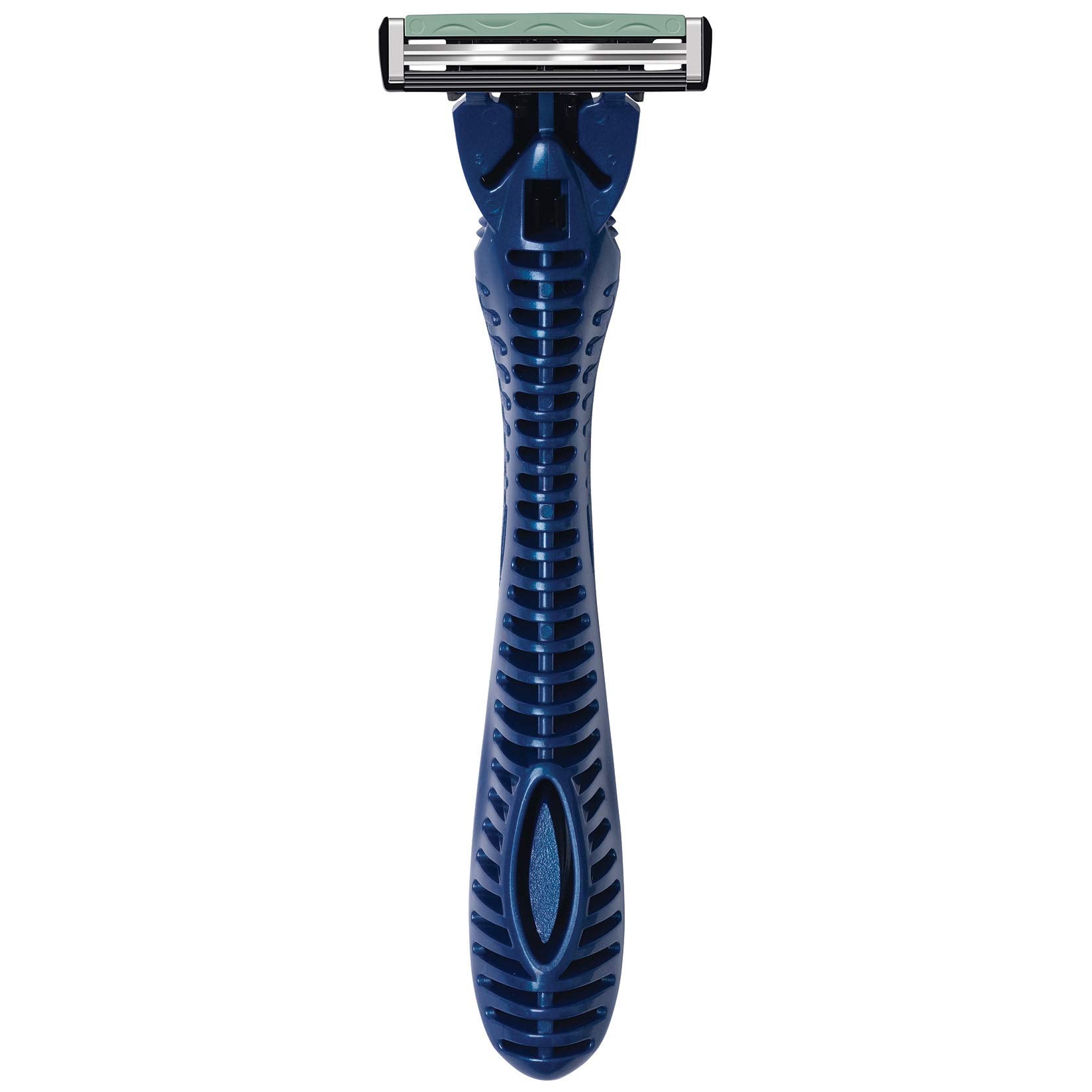 BIC Flex2 Hybrid rotating head closeup highlights adaptive pivot for contouring every angle.