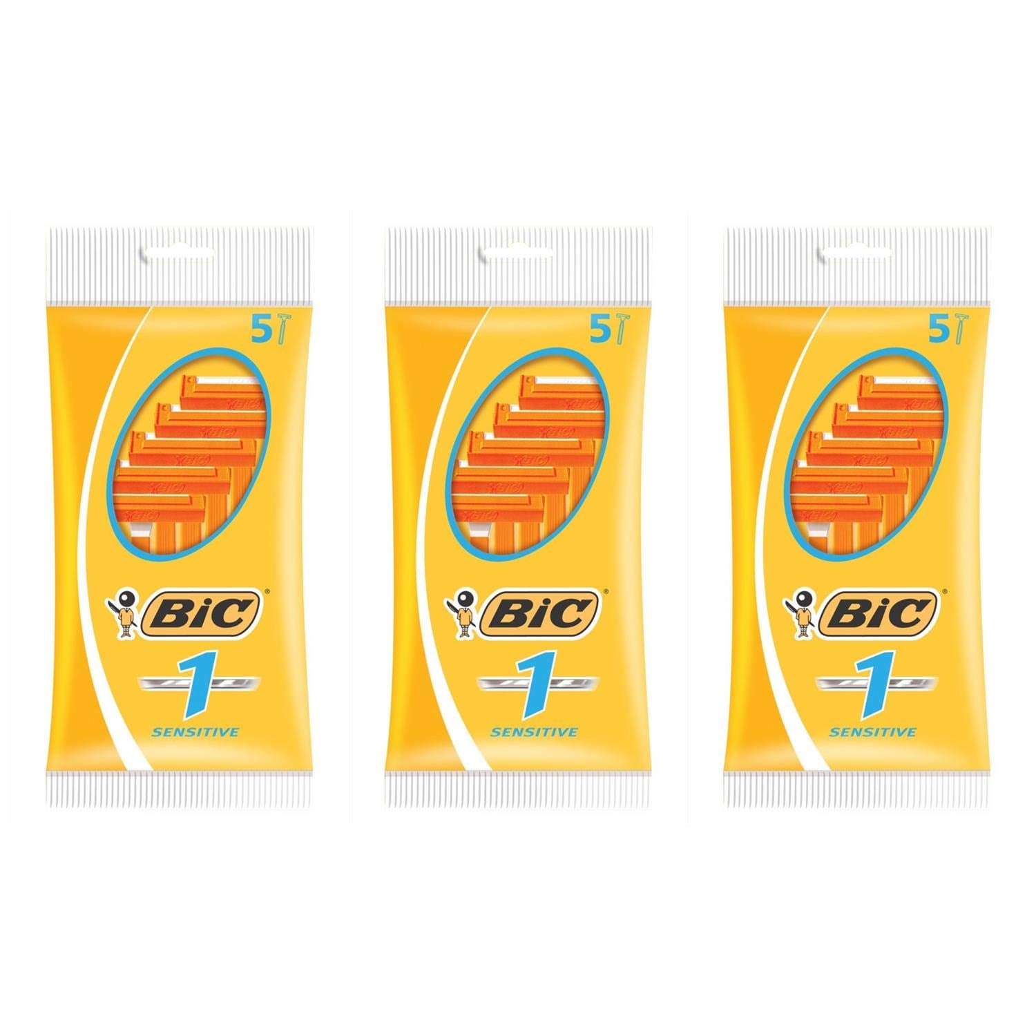 BIC N°1 razor pack in a pouch for convenient on-the-go grooming.