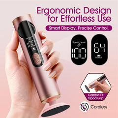 Bicboz foot file ergonomic handle provides secure grip during routine