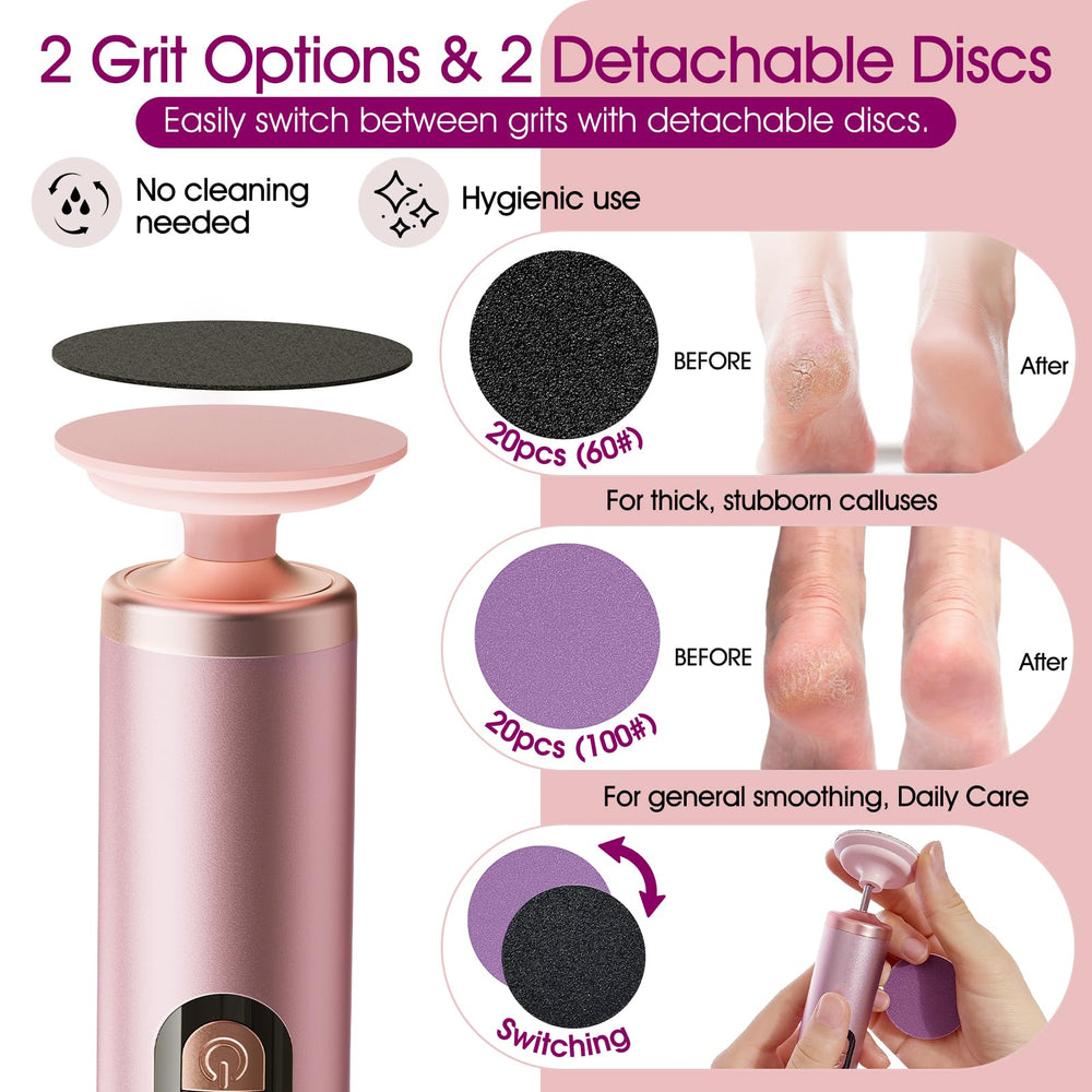 Bicboz sandpaper discs coarse and fine enable versatile foot smoothing
