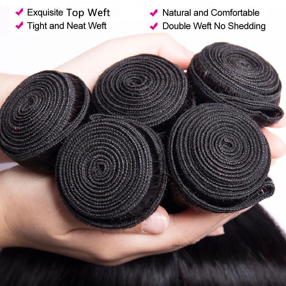 BICNGA 4x4 HD lace closure with pre-plucked baby hair for seamless integration.