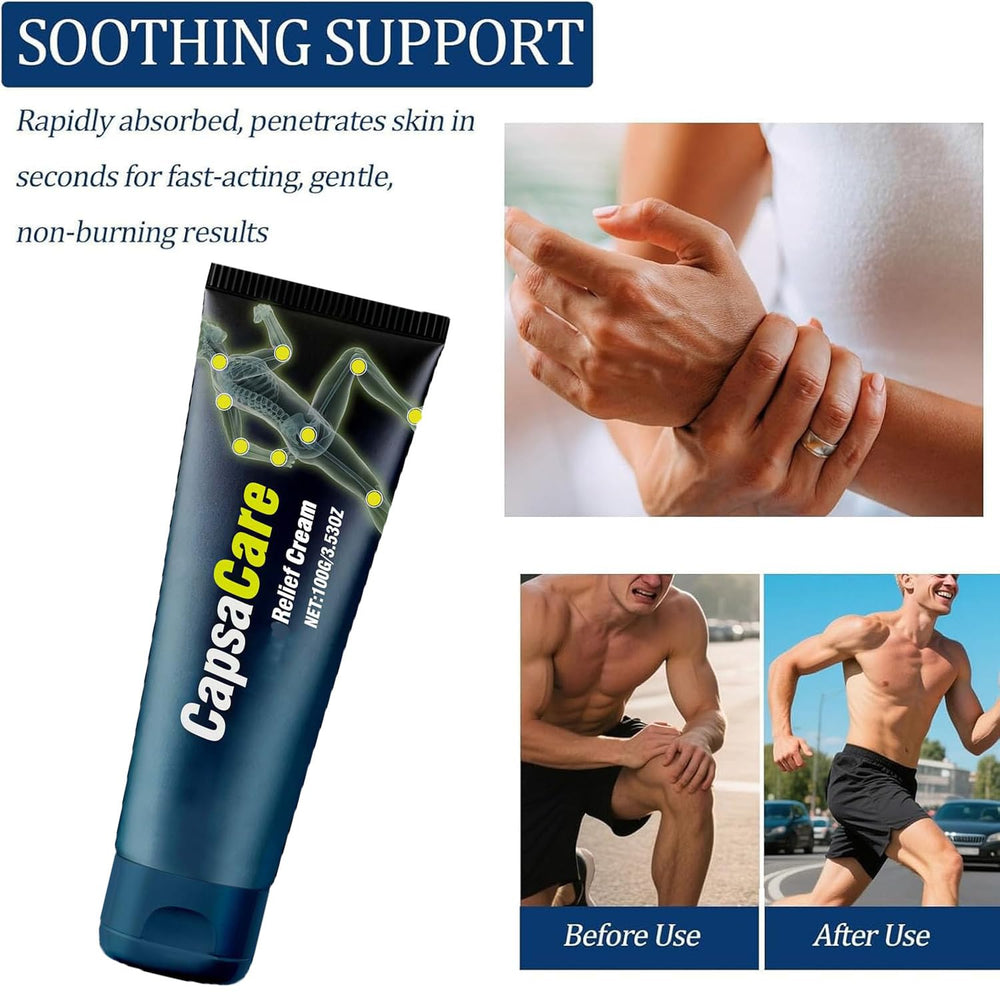 Bicotand CapsCare Relief Cream bergamot scent close-up suggests a pleasant, natural aroma.