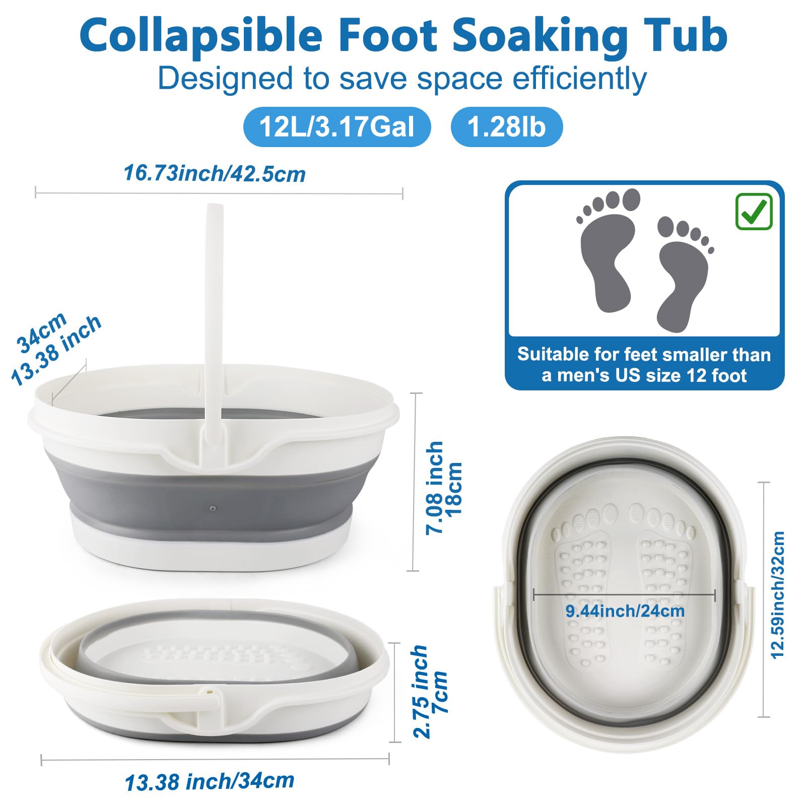 BIDFUL 12-liter foot bath in use delivering spa-like relaxation at home
