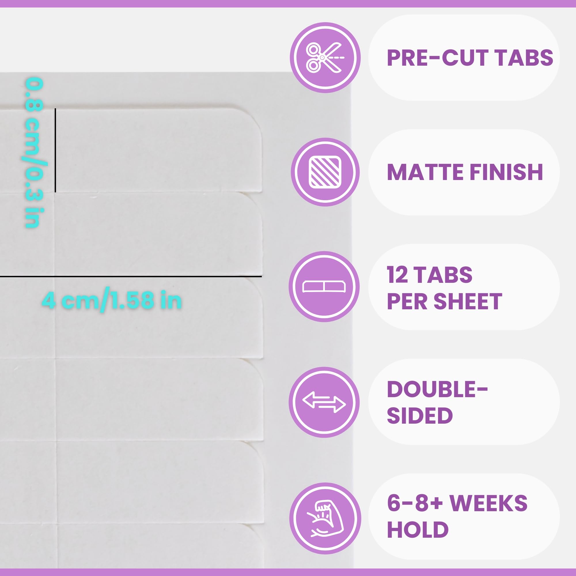 Big Kizzy double-sided tape application closeup shows easy bonding for thick hair