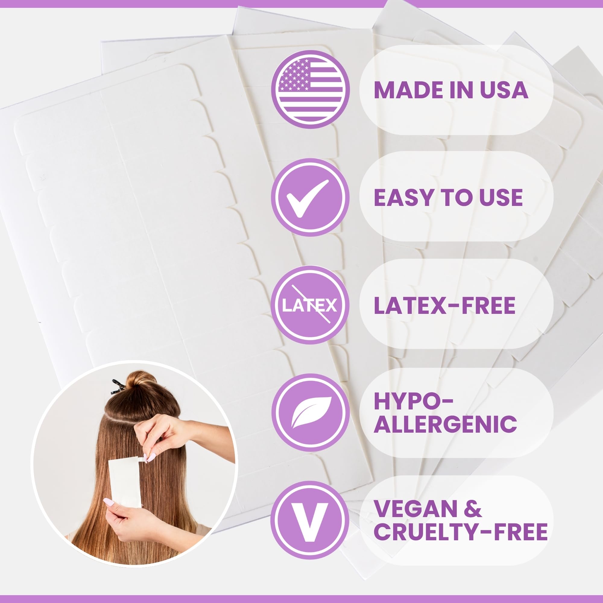 Big Kizzy strong hold tape-in extensions demonstrates durable attachment