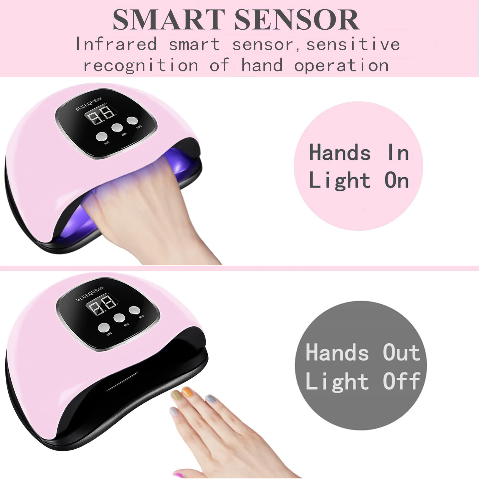 BigBear UV nail lamp detachable design for easy cleaning and maintenance