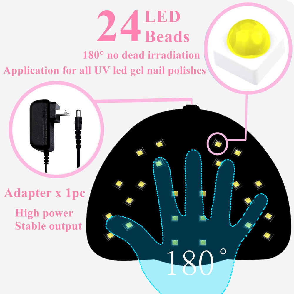 BigBear UV nail lamp side view highlighting slim portable design for travel