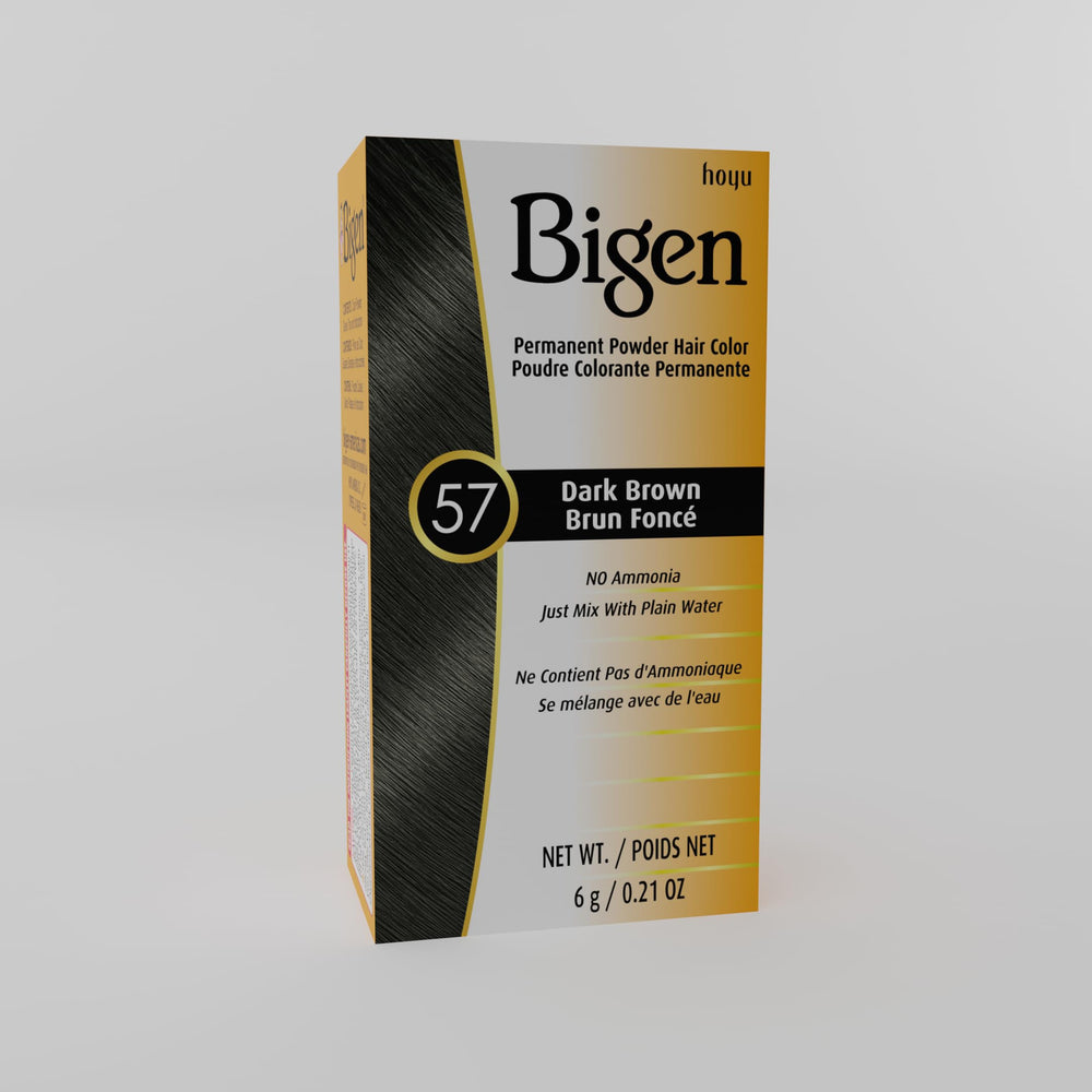 Bigen 57 dark brown permanent color finish