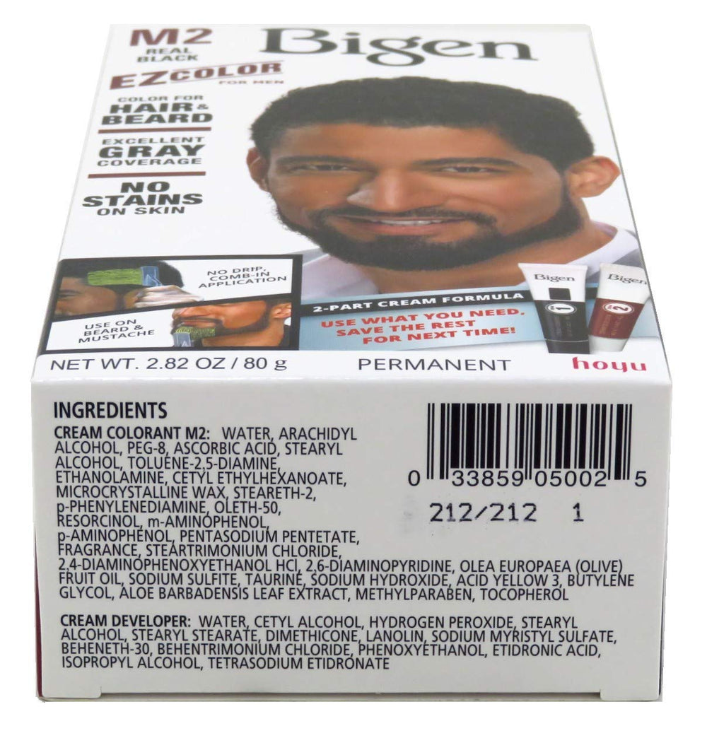 Bigen Ez Color Real Black Kit no ammonia and low peroxide formula