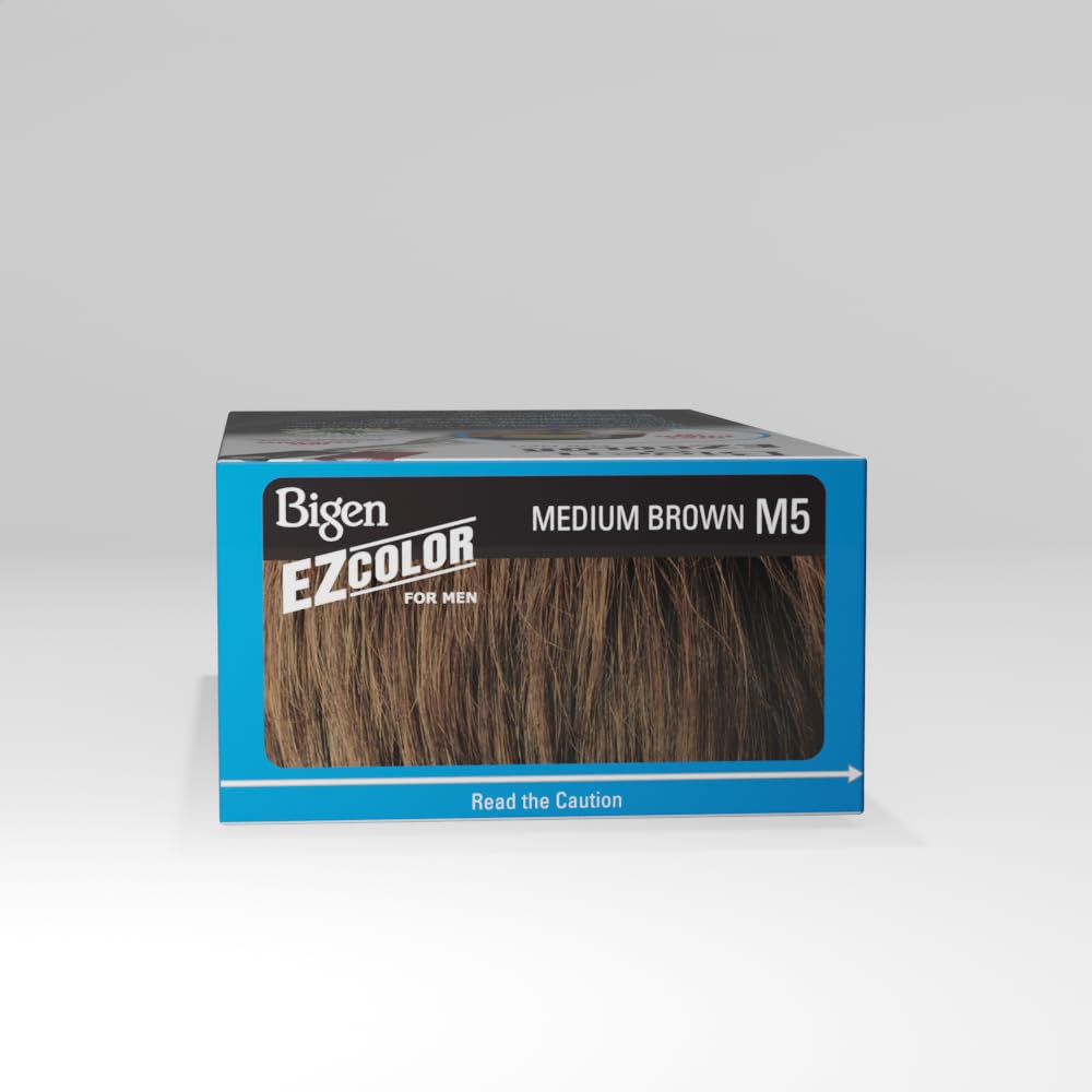 Bigen EZ Color for Men Medium Brown 3-Pack no-drips application for clean accuracy.
