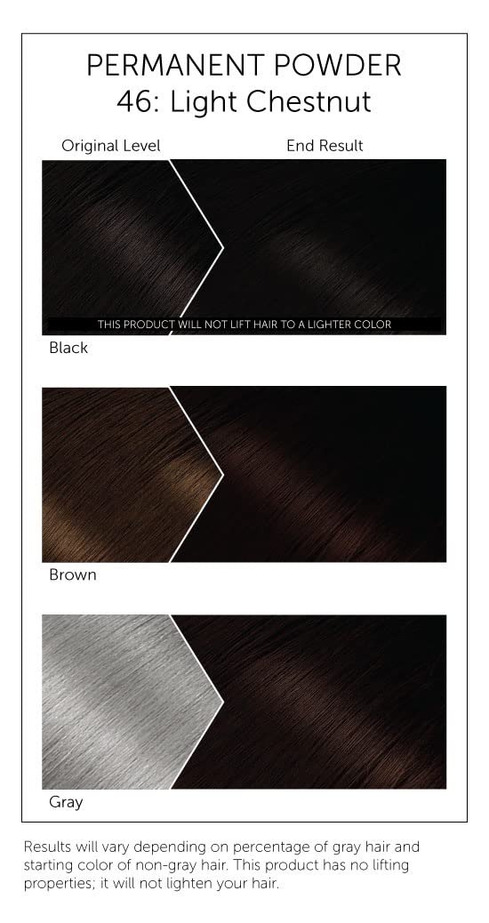 Bigen color result showing natural-looking light chestnut shade
