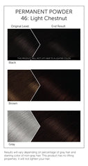 Bigen color result showing natural-looking light chestnut shade