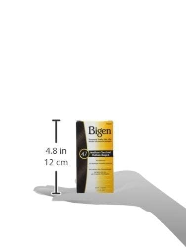 Bigen Chestnut before-after shows depth and tone change