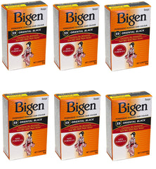 Bigen powder-dispense image showcasing even deposit for gray coverage without peroxide