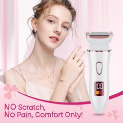 Bigorq rose gold shaver, wet/dry use, convenient for quick refresh after shower.