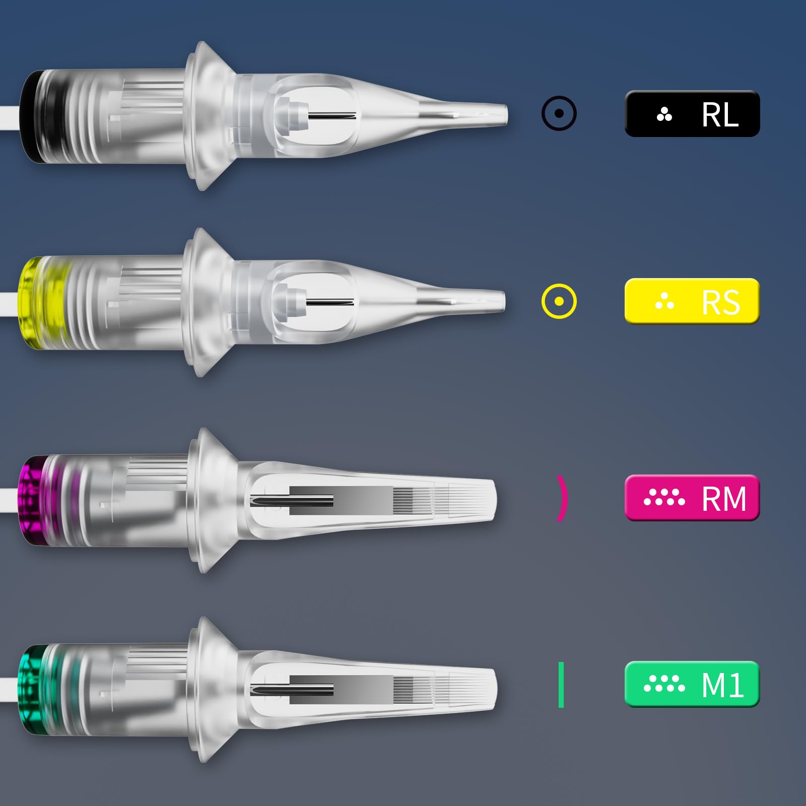 BigWasp 1207RM-1209RM-1211RM-1213RM-1215RM set for precise curves and bold fills.