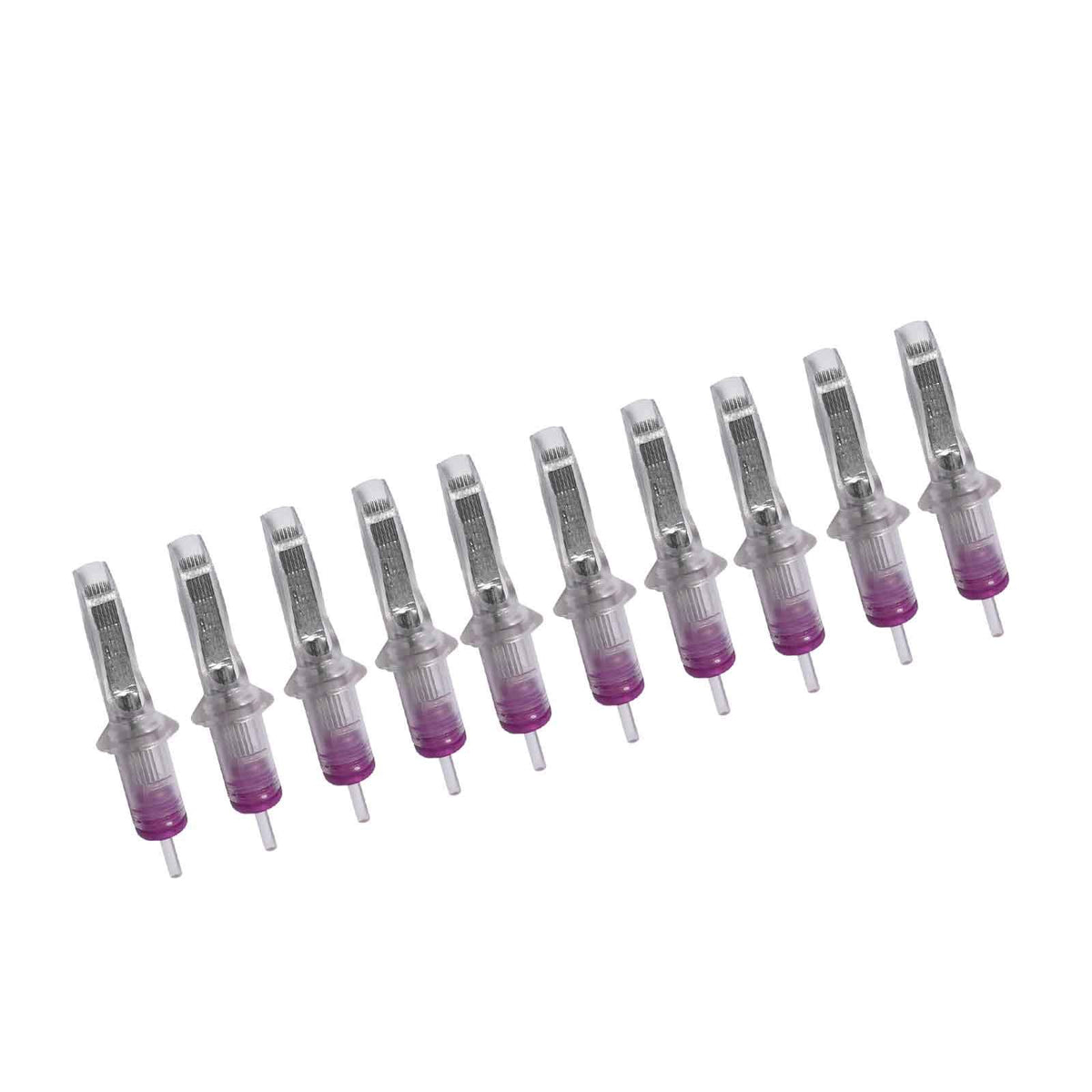BigWasp 50pcs assorted disposable cartridge tattoo needles for versatile shading and lining.
