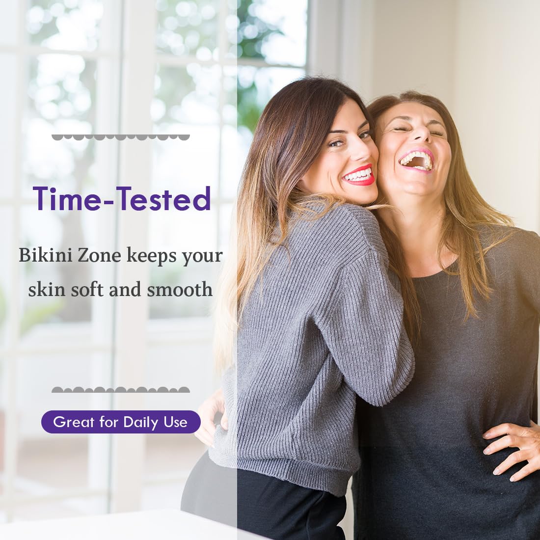 Bikini Zone anti-bump gel aloe vera detail emphasizes skin soothing while shaving.