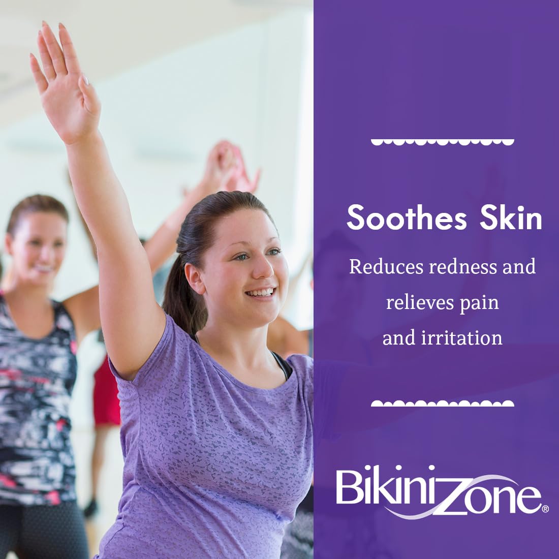 Bikini Zone cream quick-absorbing non-greasy formula may leave skin soft and smooth