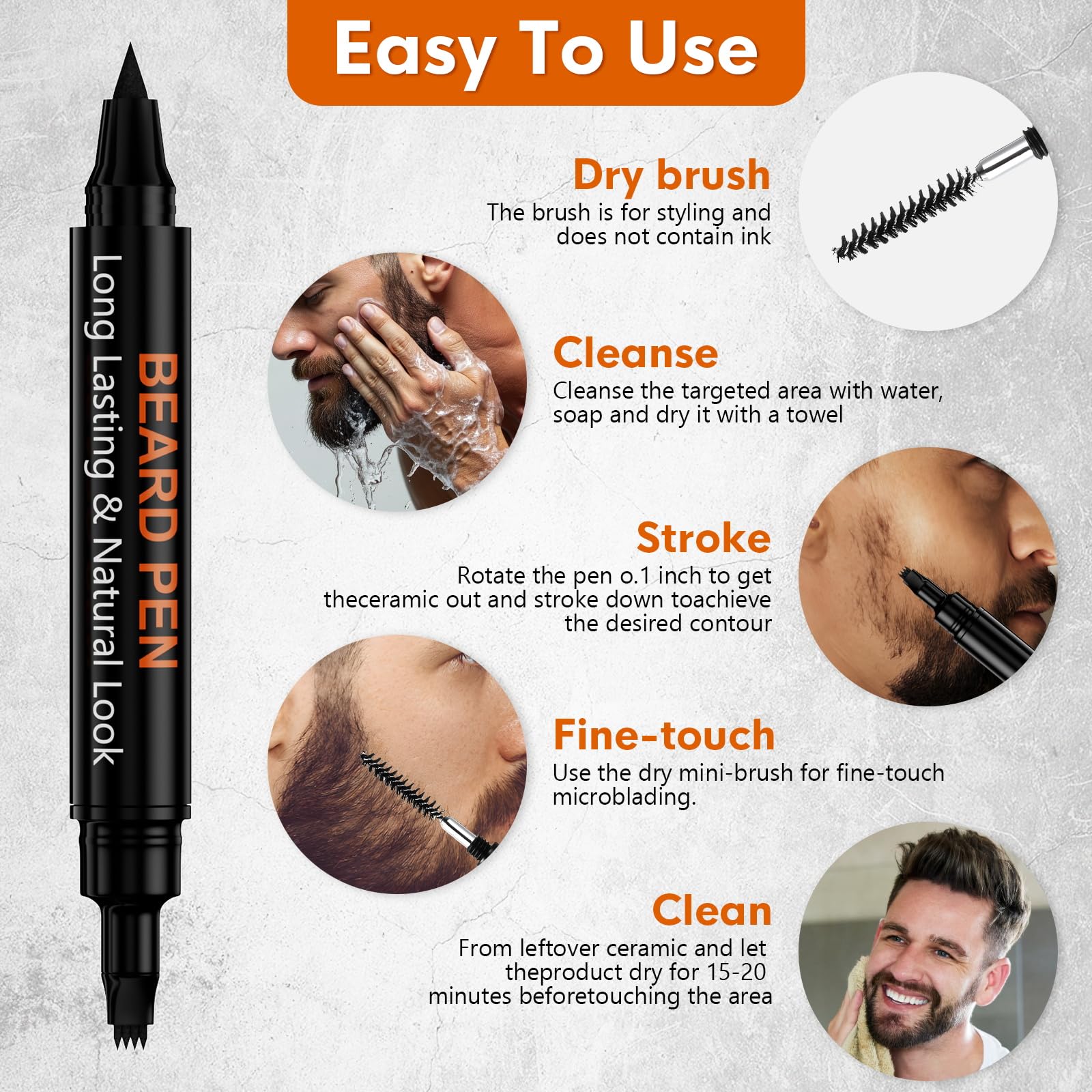 BIKTIC beard pen filler sweatproof performance during gym workouts.