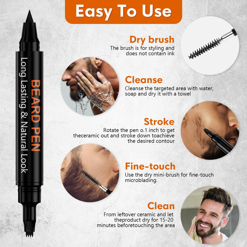 BIKTIC beard pen filler sweatproof performance during gym workouts.