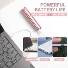 Bikurpia facial epilator with built-in LED light for visibility during grooming.