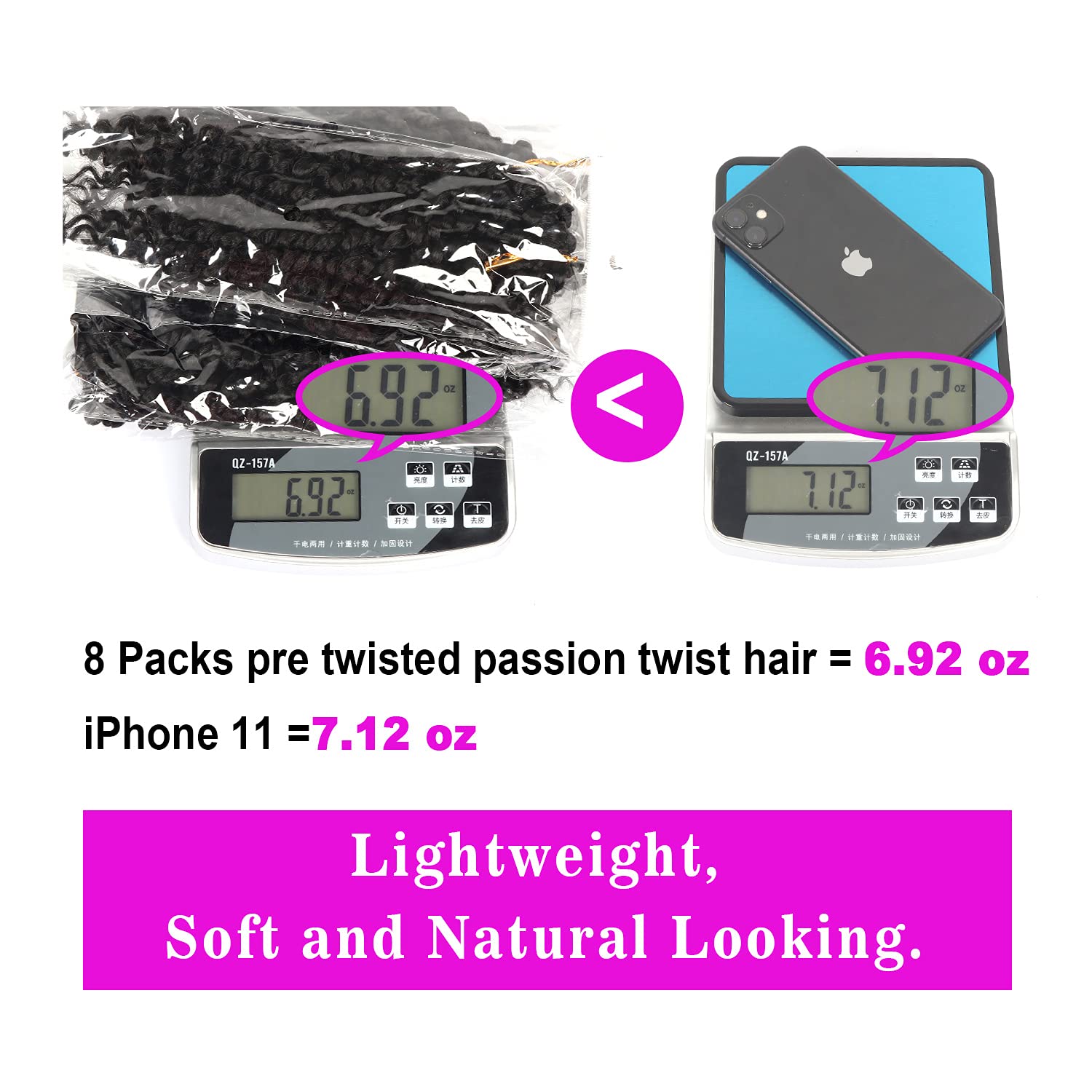 Bileaf Passion Twist in color 1B shot for natural blend potential