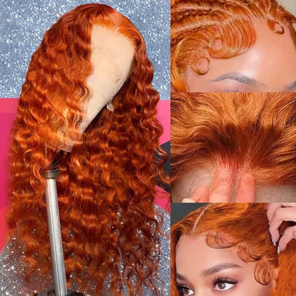 Bilisar ginger wig cap detail shows adjustable fit for larger heads