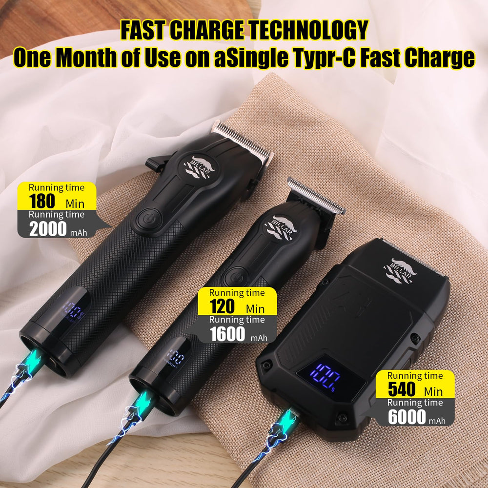 BILLAR clipper guard sets for versatile fades and taper options