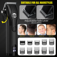 BILLAR cordless shaver in use for neat necklines and edge cleanup