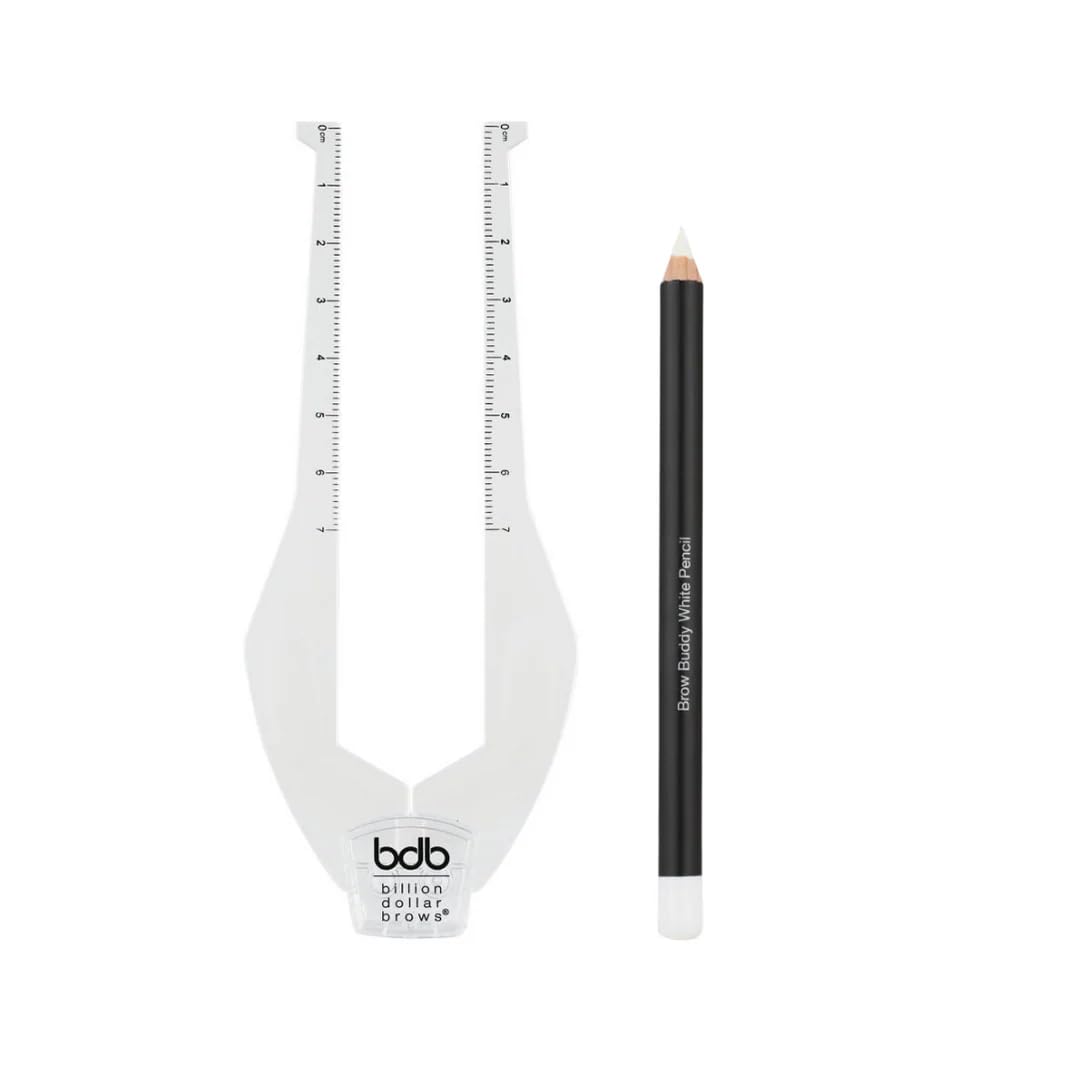 Billion Dollar Brows Brow Buddy Kit for precise brow shaping and symmetry guidance.