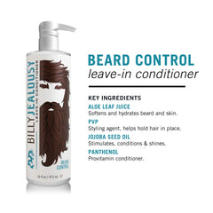 Beard Control jar close-up shows creamy texture for easy application