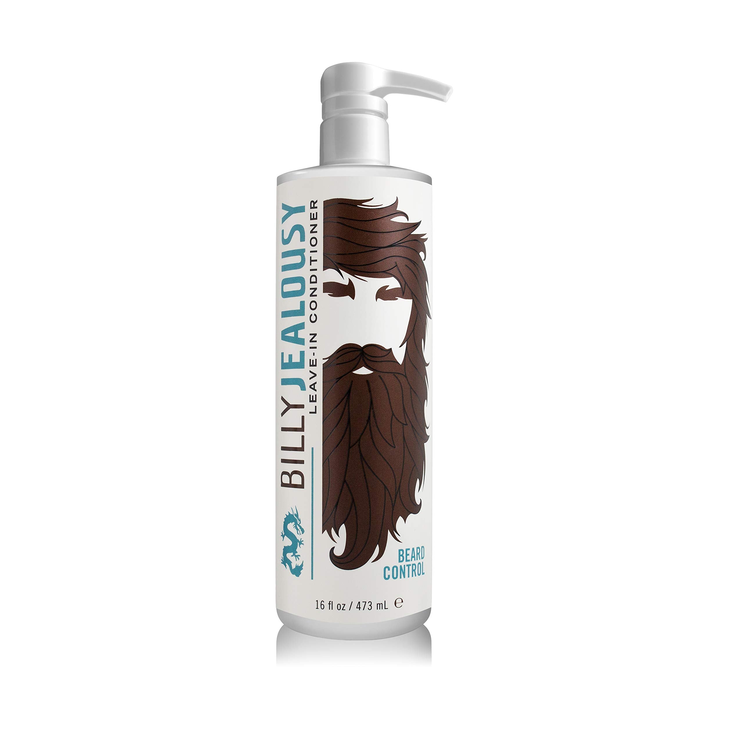 Billy Jealousy Beard Control bottle pour illustrating natural hold