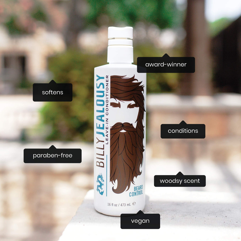 Beard Control packaging front highlights natural beard care solution