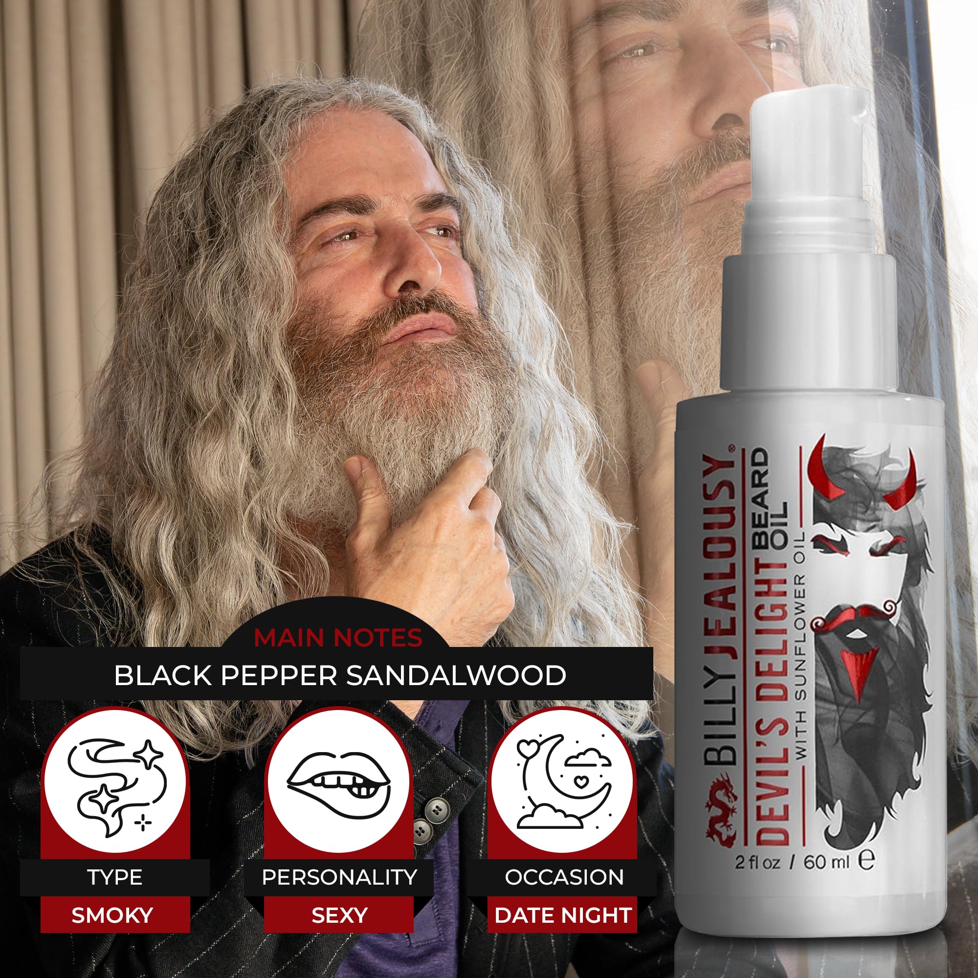 Billy Jealousy Devils Delight pump-dispense enables easy one-handed application
