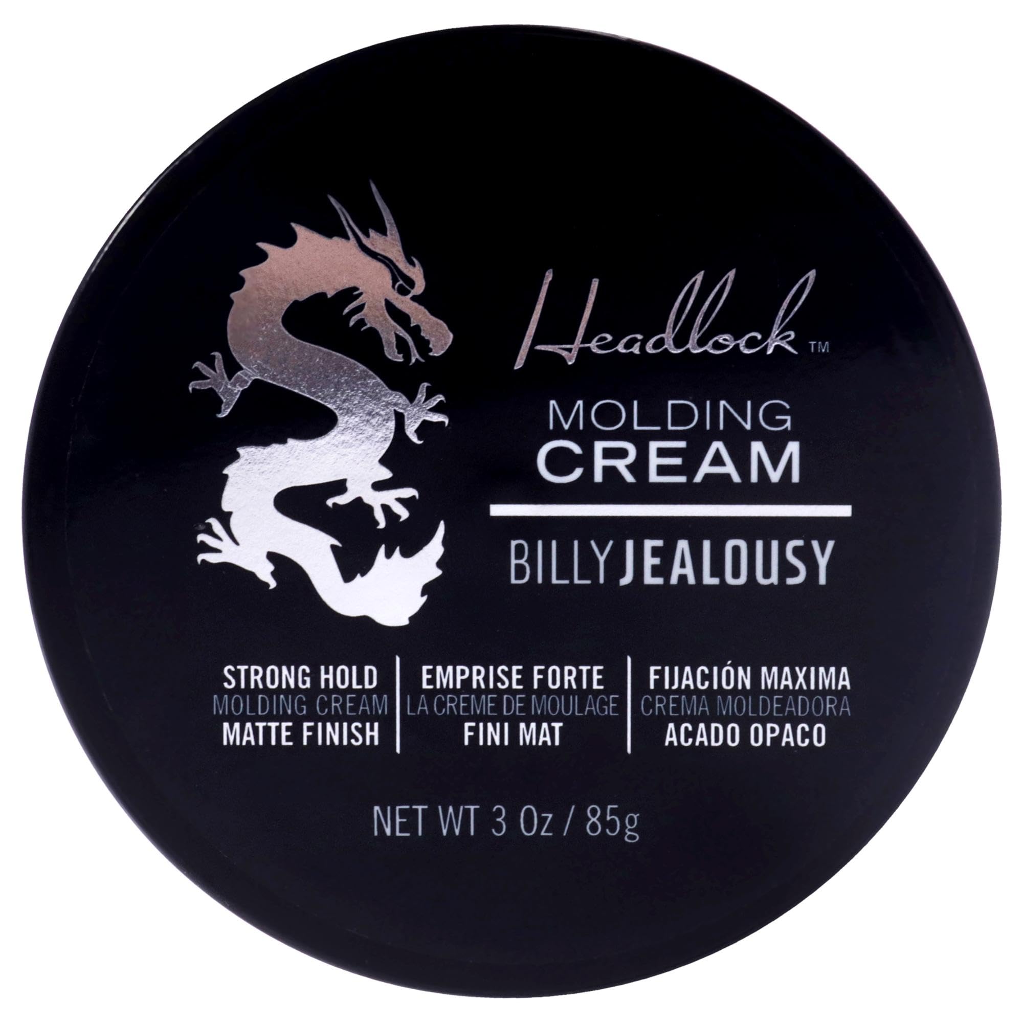 Billy Jealousy Headlock cream-jar demonstrates strong hold for versatile styling across hair types